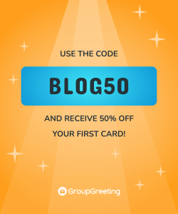 promotional code for 50% off a GroupGreeting online card